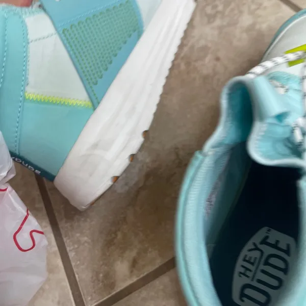Hey Dude Sirocco Mid Sport Teal Lace Up Sneakers Women US Size 7 EUC‎ outdoor - Image 10
