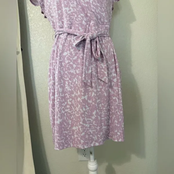 Nine‎ West flutter sleeves wrap dress, Size Large - Image 4
