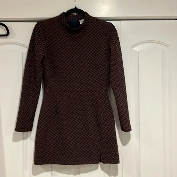 Ellejay Penelope mock neck Mini Dress size small designer textured women‎ - Image 3
