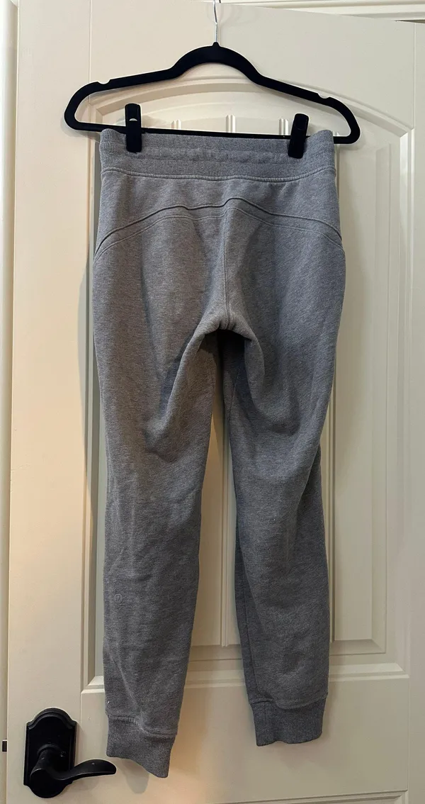 Warm Down Jogger In Heather Core Medium Grey Size 6 - Image 4