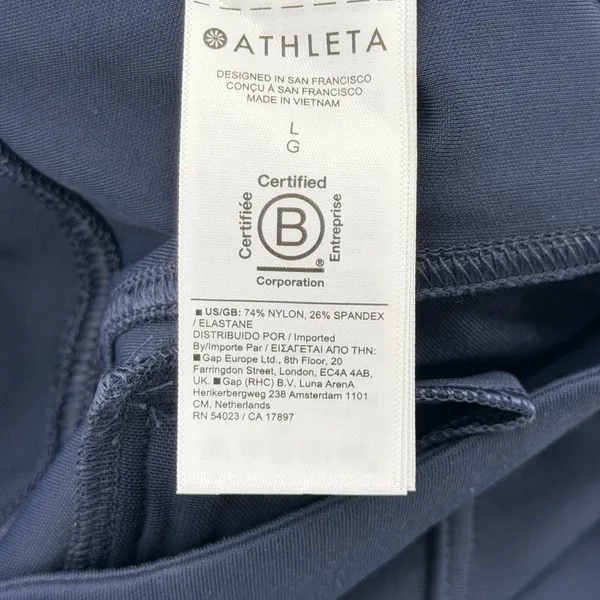 Athleta Delancey Skyline Tight Navy Blue Leggings Size L NWT S916-0005 - Image 4