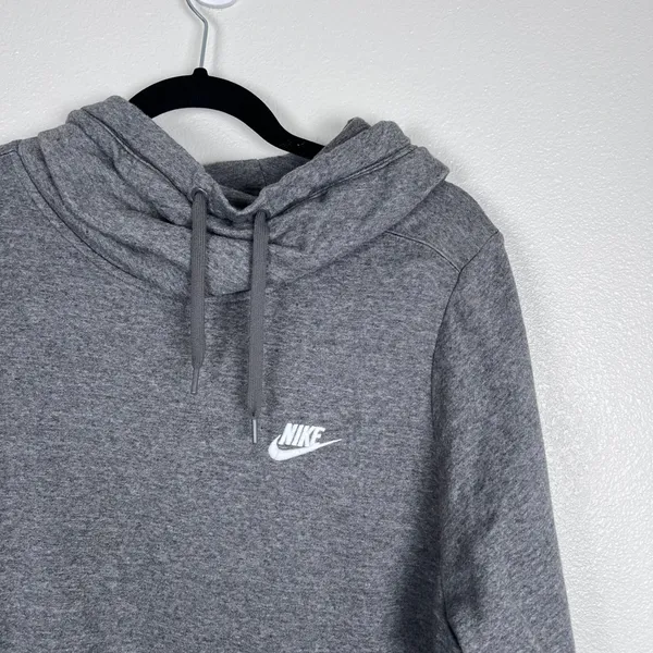 Nike Women's Funnel Neck Sweatshirt Gray Sz 1X - Image 2