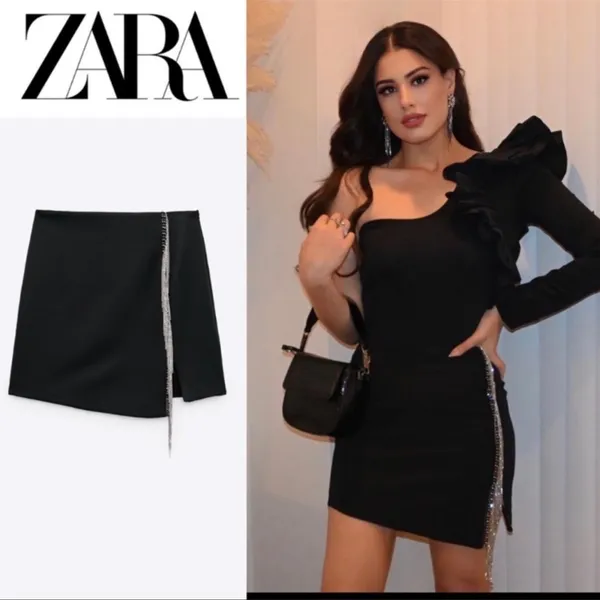 Sale 💌‼️NWT ZARA JEWEL TRIM MINI SKIRT - Image 2