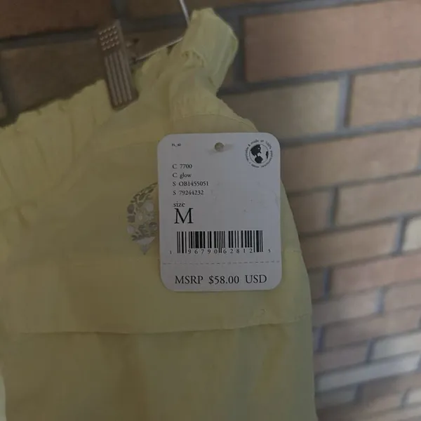NWT Free People FP Movement Women's In The Wild Shorts Glow Yellow Size Medium - Image 3