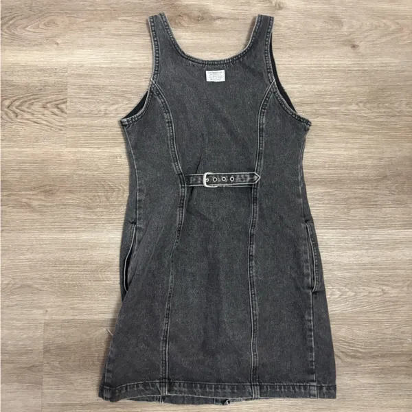 Levi’s black denim button front tank dress black/gray - Image 10