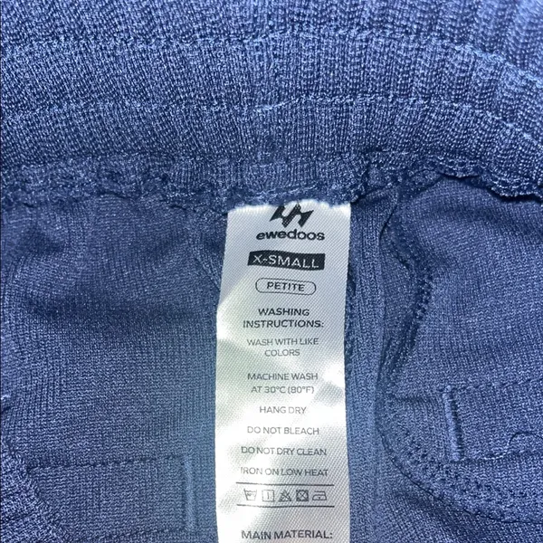 Women's Navy Chinos Blue Size XS - Image 3