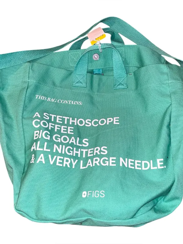 Figs Mint Green Canvas Tote limited edition bag - Image 2