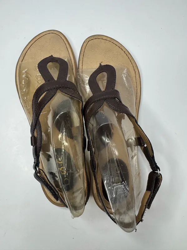 B.O.C Brown Vegan Leather Strappy Sandals Size 9 - Image 3