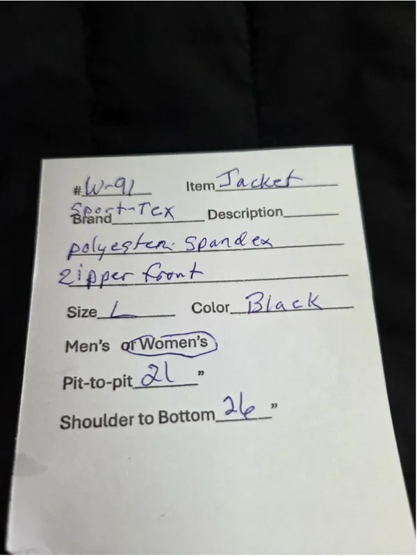 SPORT-TEK Women’s L Black Insulated Quilted Jacket - Image 5