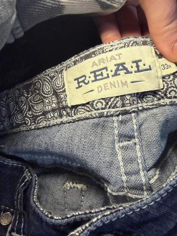 Ariat Women's R.E.A.L. Mid Rise Stretch Ivy Boot Cut Jeans Size 33R. - Image 6