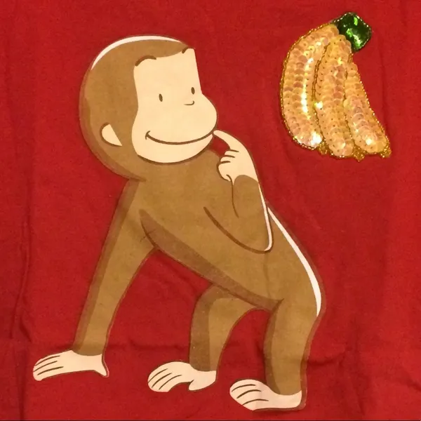 Curious George Sequin Tee - Image 6