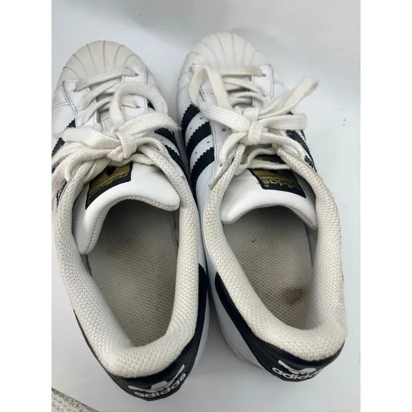 Adidas Superstar Sneakers Womens 6.5 White Black Shell Toe C77153‎ - Image 8