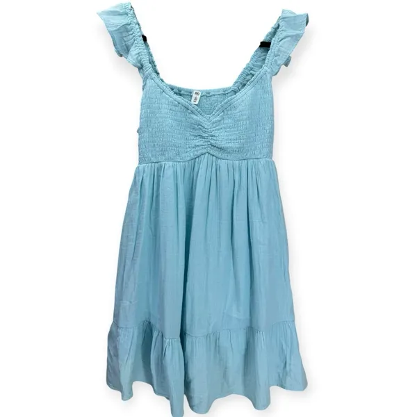 BP Light Blue Gauzey Smocked Cotton Dress Size Large - Image 2