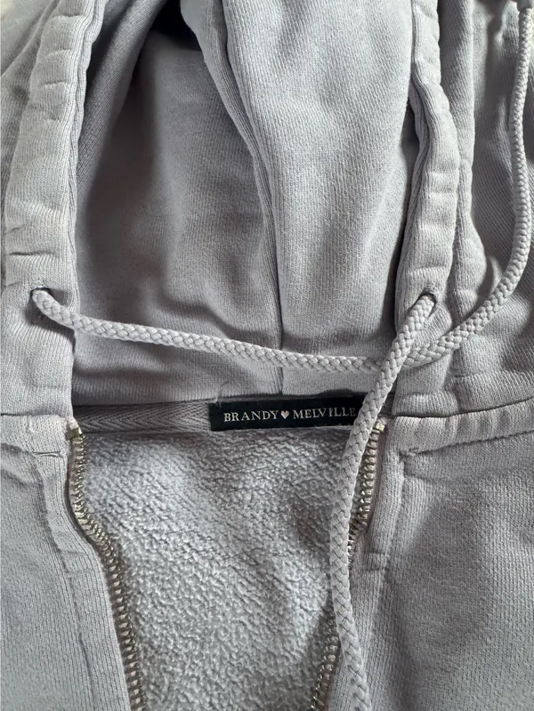 Brandy Melville Zip-Up Hoodie - Image 2