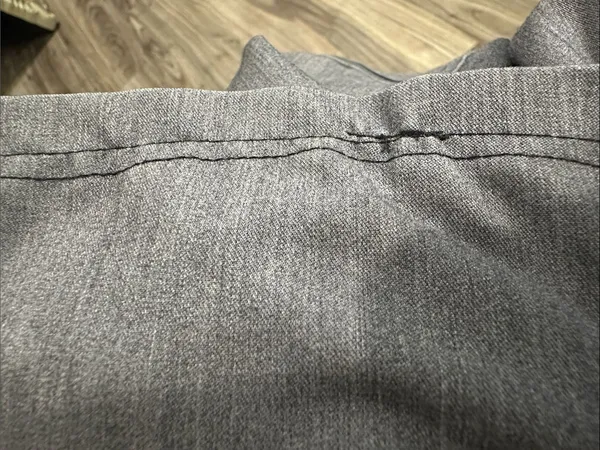 Figs Heather Gray Track Pants with Teal Drawstring - Image 11