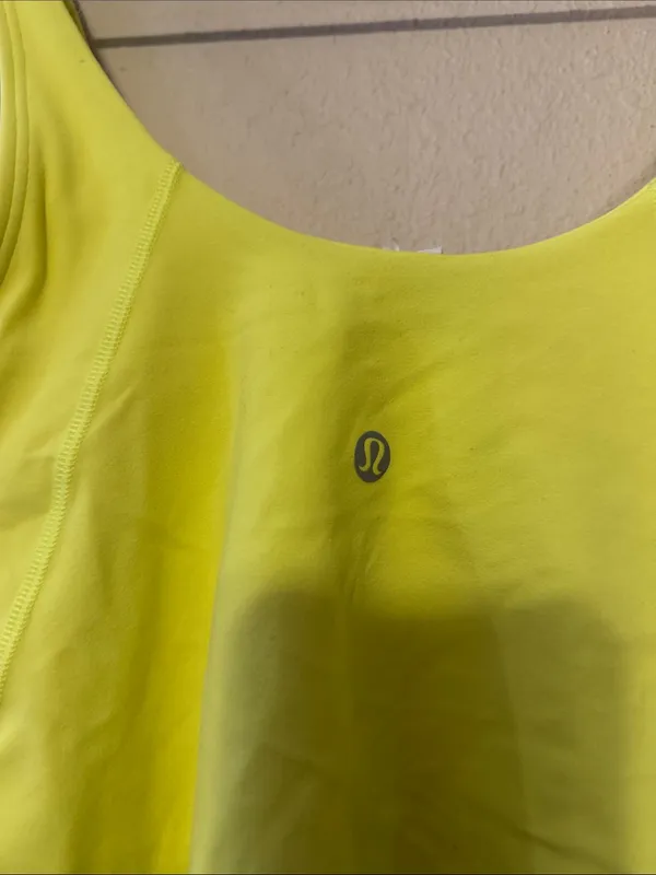 Lululemon Align Crop Tank Top Yellow Size 6 - Image 5