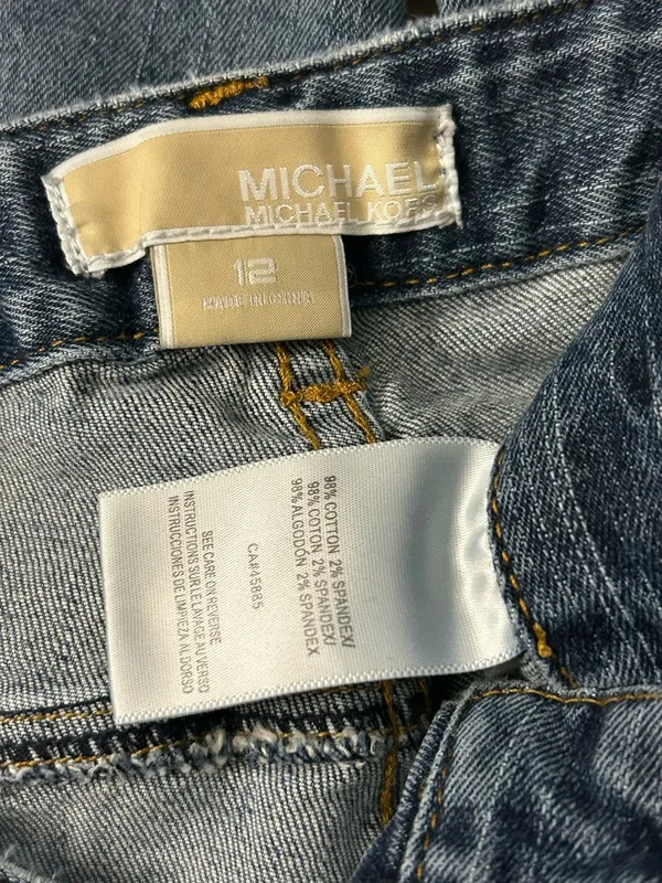 Michael Kors Classic Women's Blue Denim Jeans SZ 12 - Image 15
