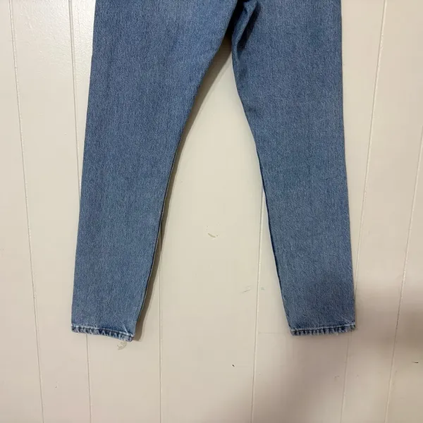 Levi’s 501 Original High Rise Distressed Button Fly Jeans Light Wash Size 25 - Image 7