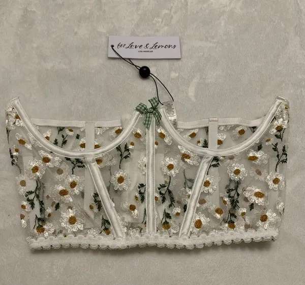 For Love & Lemons Tossed Daisy Corset - Image 4