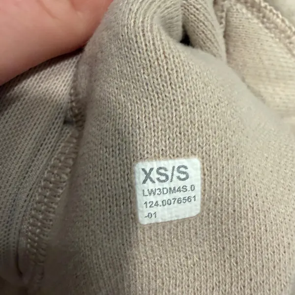 Lululemon Scuba Oversized Half-Zip Hoodie XS/S White Opal Fleece Sweatshirt - Image 4