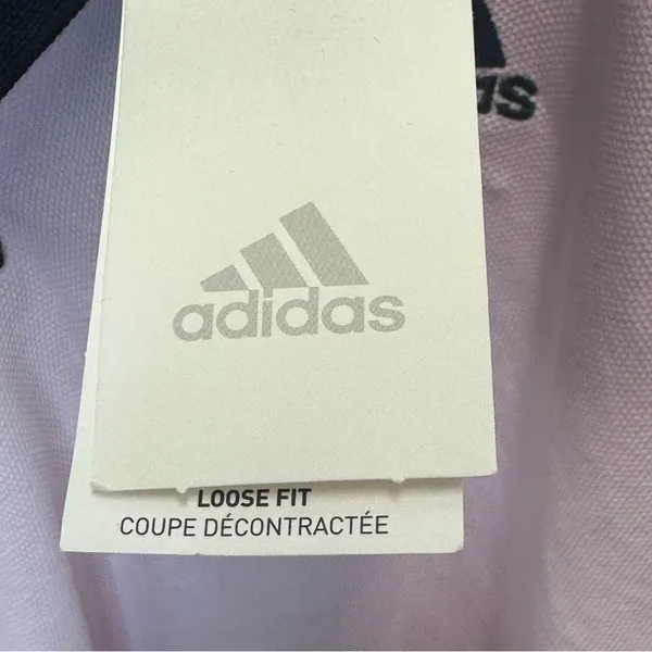 Adidas Cropped Medium Oversized Light Purple Polo Shirt Multi Sport - Image 6