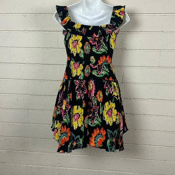 Urban Outfitters Aubrey Floral Off-Shoulder Mini Dress size S NWT - Image 4