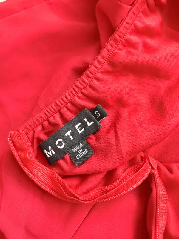 Red motel rocks mini dress halter neck - Image 5