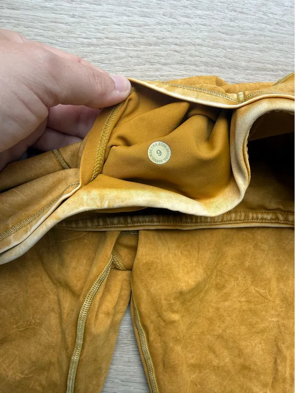 Lululemon Fast and Free High-Rise Ice Wash Spiced Bronze Leggings 6 - Image 4