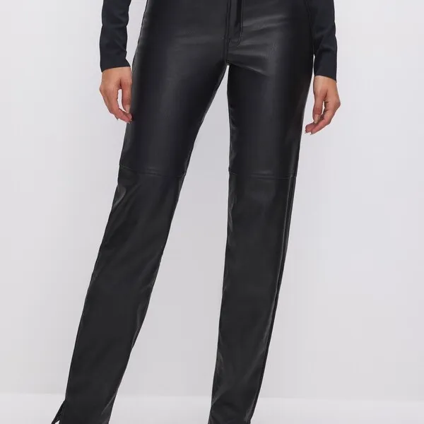 NWT GOOD AMERICAN - Good Boy Faux Leather Pants - $189 - Size 4 - Image 4