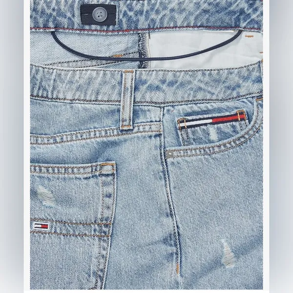 Tommy Hilfiger Casual Light Blue Ripped Jeans - Image 4