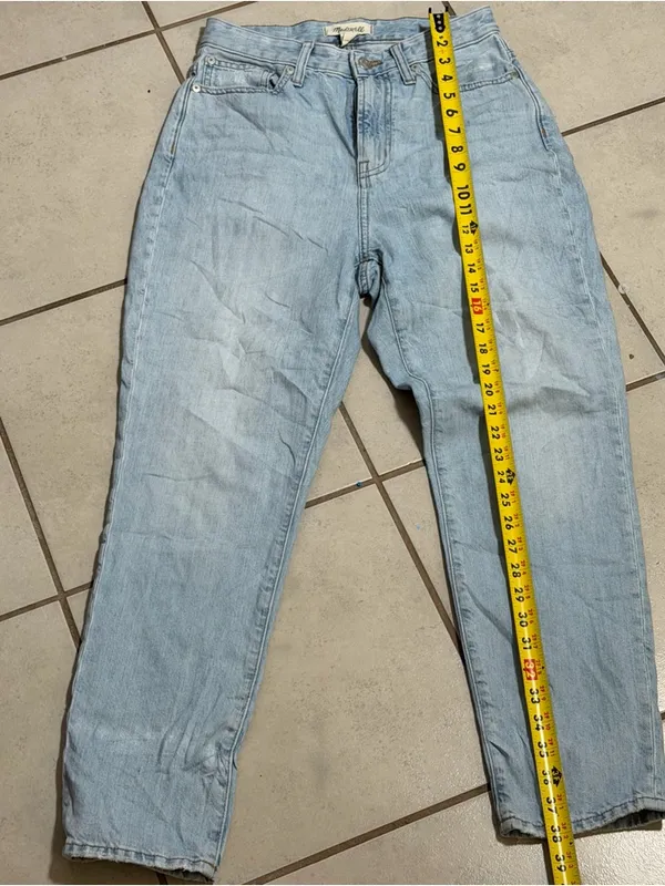 Madewell Women Denim The‎ Curvy Perfect Vintage Light Blue Jeans size 26 - Image 7