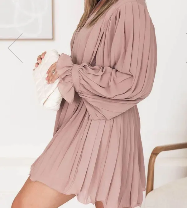 Pink Lily | Long Sleeve Romper/Dress - Image 8