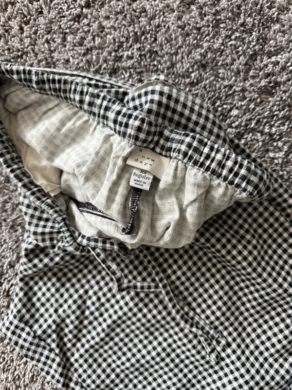 a new day Black & White Gingham Straight-Leg Pants - Image 3