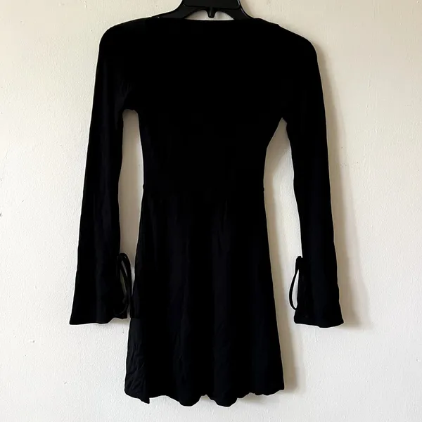 Oh Polly Amryn Long Sleeve A-Line Mini Dress in Black Size 2 New - Image 8