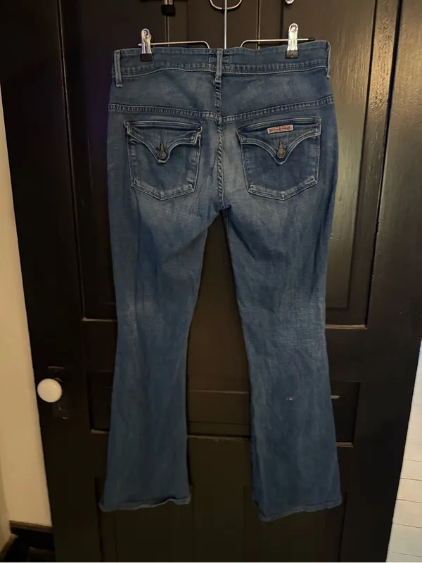 Hudson Jeans Women's Medium Blue Flare Denim - Image 3