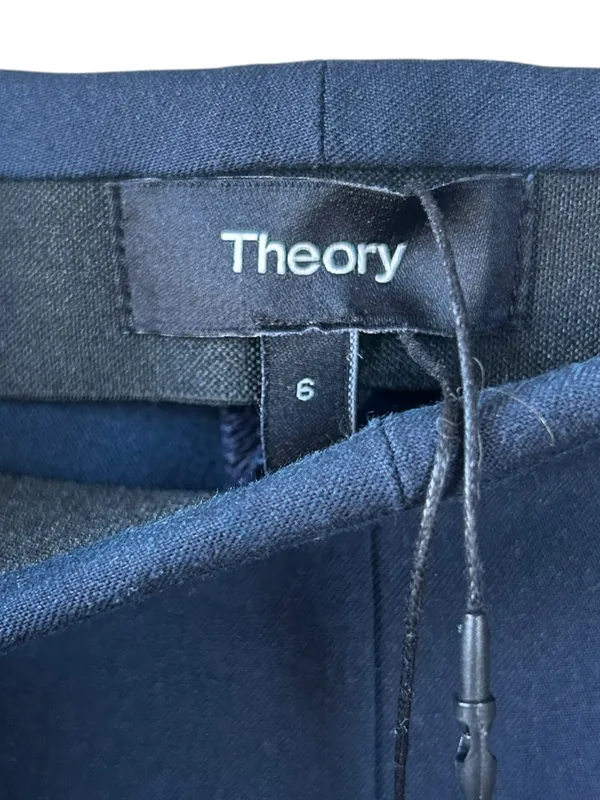 Theory Capri Pants in Nocturne Navy Blue Size 6 NWT Quiet Luxury Preppy - Image 5