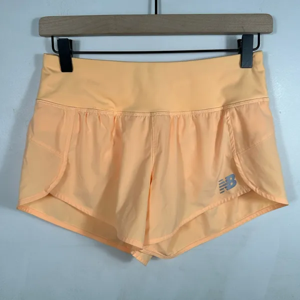 New Balance Running Shorts XS‎ Peach Lightweight Athletic Activewear Women - Image 3