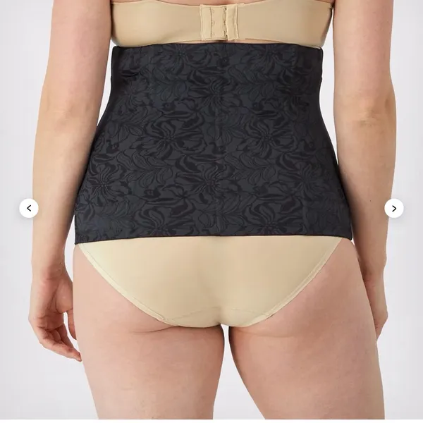 Maiden-form Large Black Tummy Solution Waist Shaper Trainer Whimsigoth - Image 2