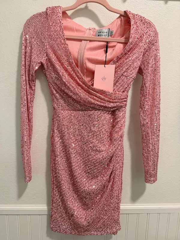 Hello Molly Dress Mini Pink - Image 2