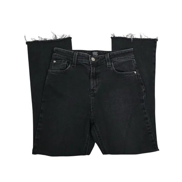 BDG Womens 26 Kick Flare High Rise Cropped Jeans in Black - Image 4