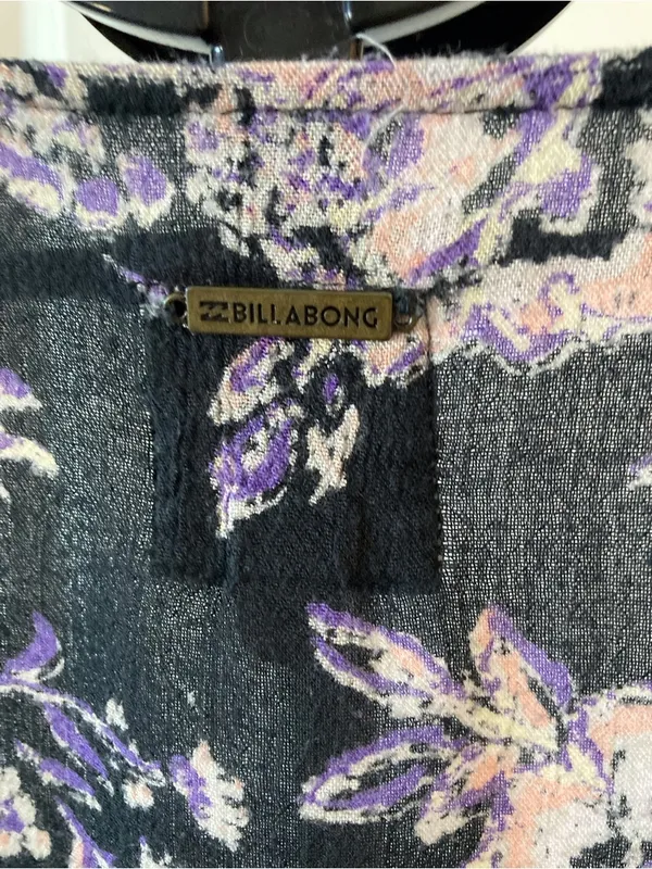 Billabong Floral Open Kimono Cardigan | Navy | Size M/L - Image 9