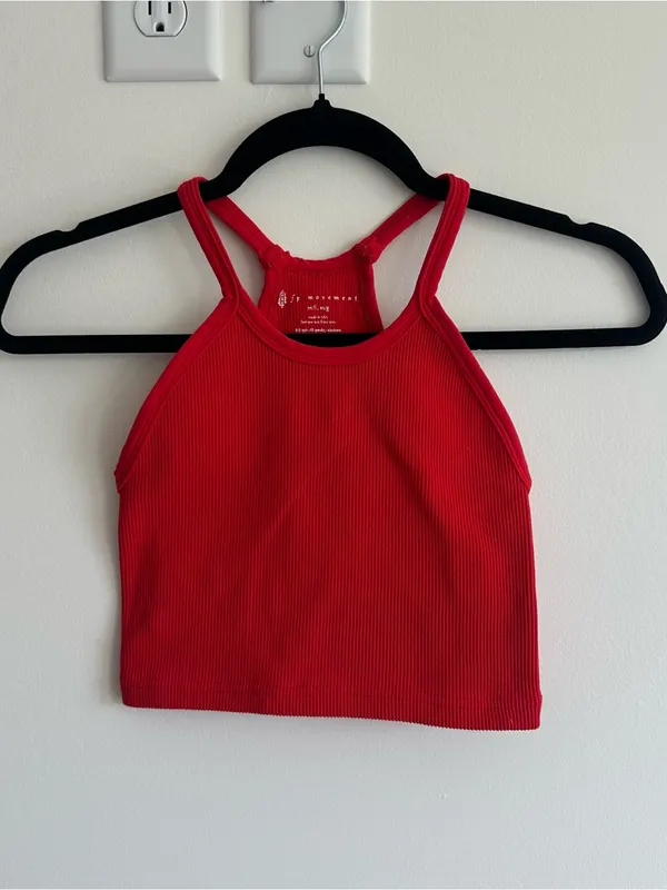 Free People Movement Happiness Runs Tank in Red - Image 3