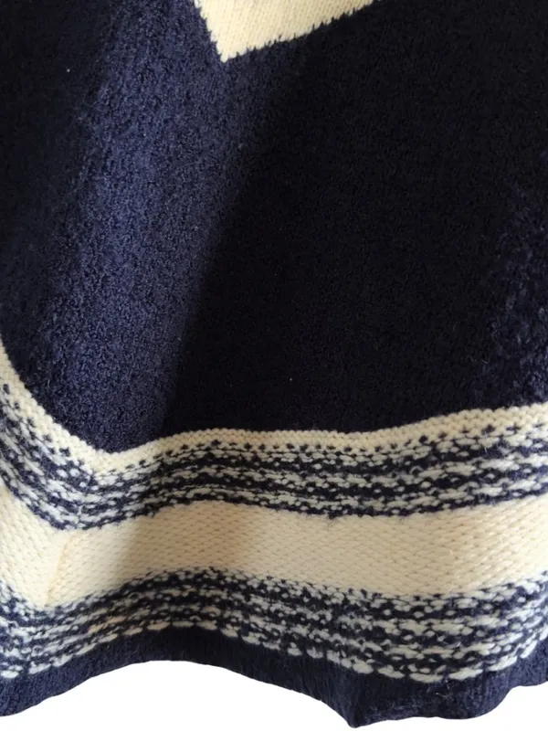 Lauren Ralph Lauren Wool Chevron Knit Tunic Sweater M - Image 6