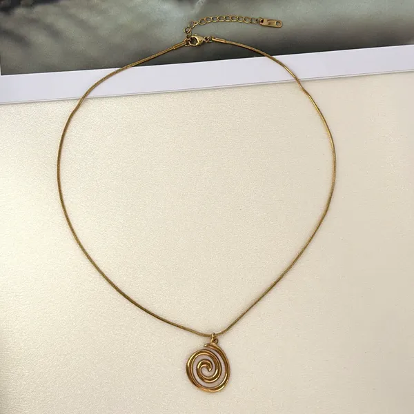 Swirl Pendant Necklace for Women - Image 5