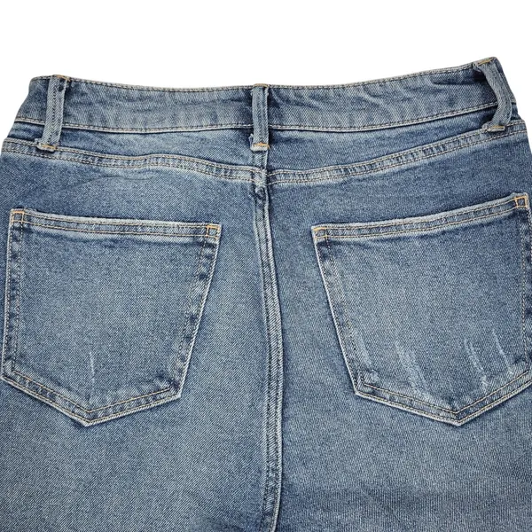 AFRM Womens Bell Bottom Jeans‎ Size 28 Distressed High Rise Flare Denim - Image 4