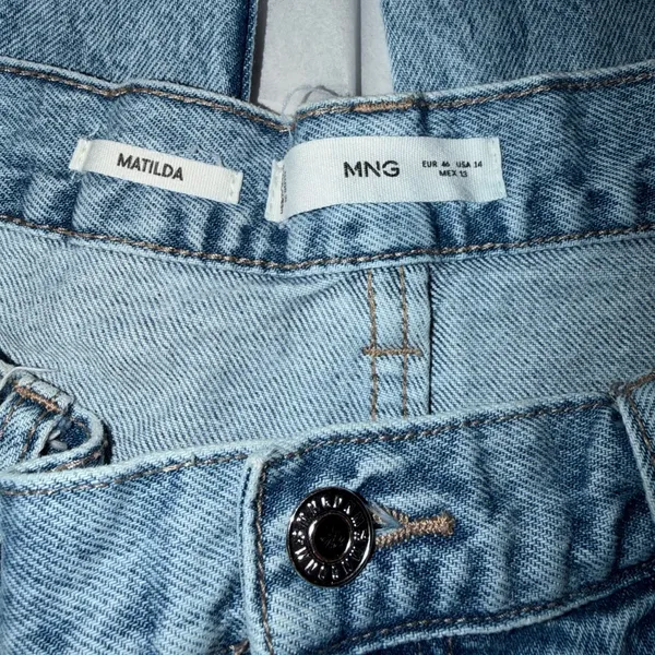 Mango Women's Light Blue Straight Leg Jeans - Image 4
