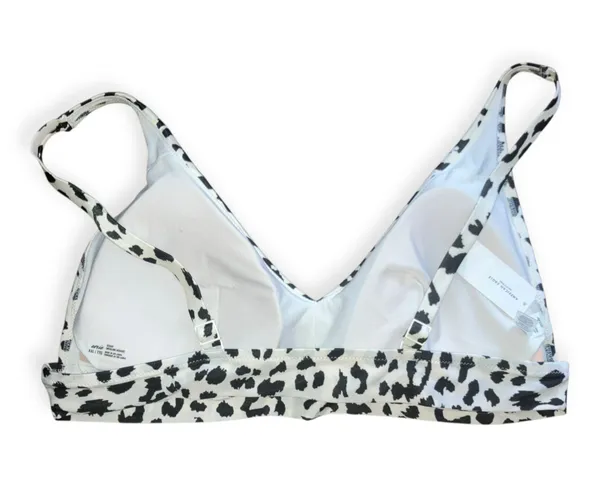 Aerie Womens Leopard Print Scoop Neck Triangle Bikini Top - Image 3