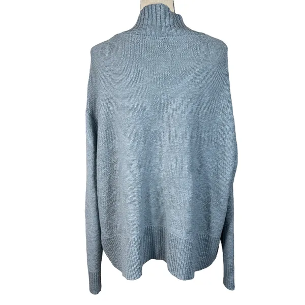 A.N.A. X-Large Cardigan Sweater Open Front Long Sleeve Stretch Puritan Blue New - Image 4