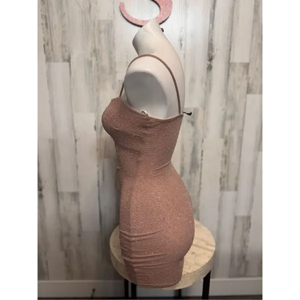 Windsor Shine On Ruched Glitter Mini Dress size XSmall - Image 5