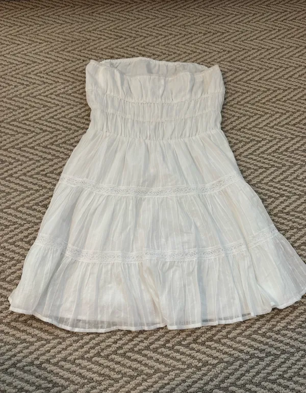 Small strapless dress White - Image 2